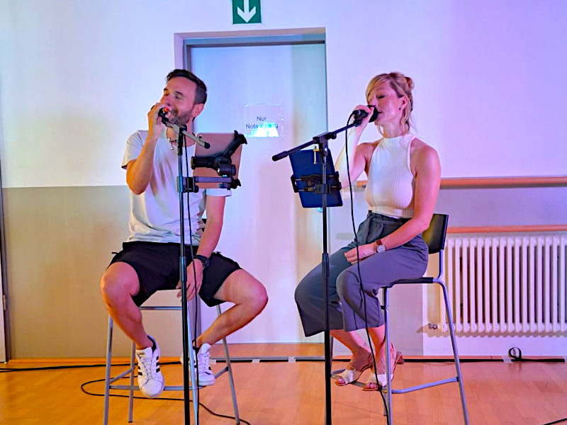 Dennis und Sabine singen auf dem Schülerkonzert 2026
